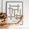 Toile Scrabble personnalisé