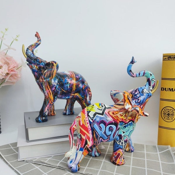 Sculpture | Éléphant graffé