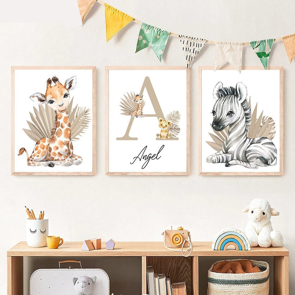 Toile personnalisable | Animaux de la Savane