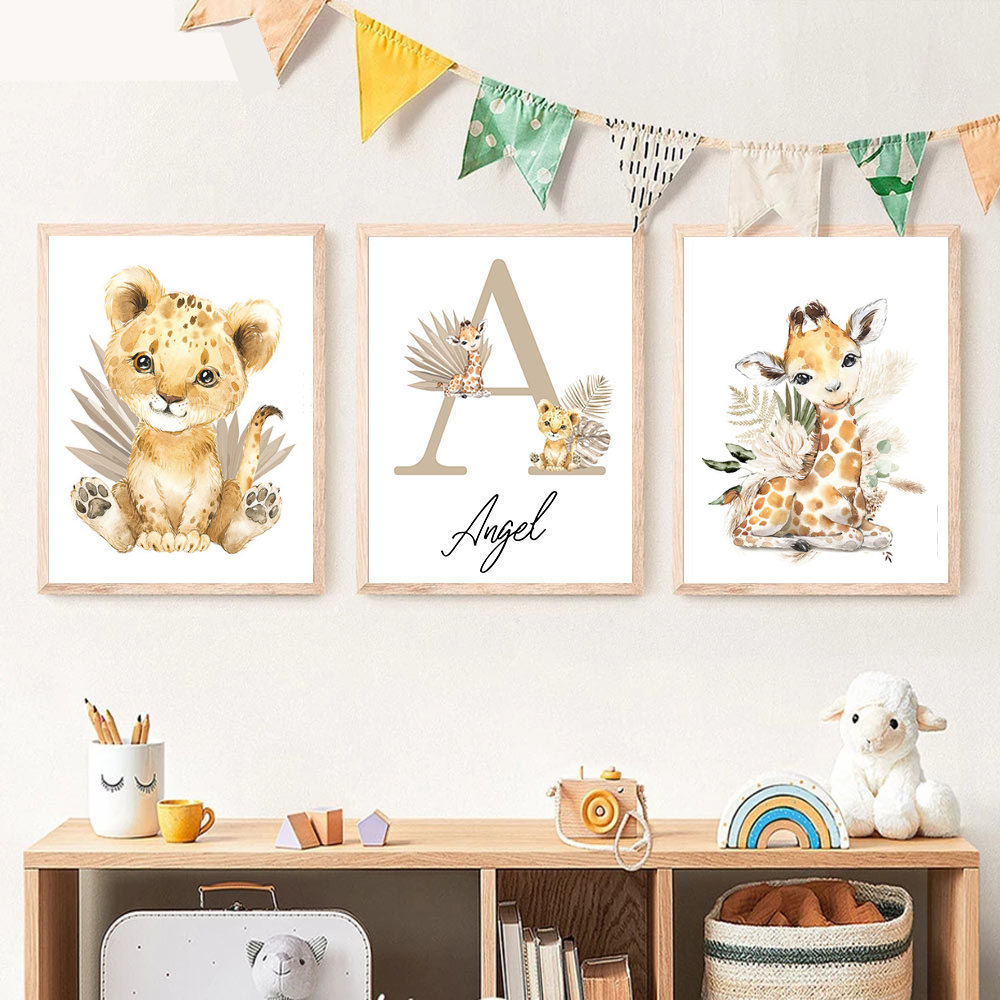 Toile personnalisable | Animaux de la Savane