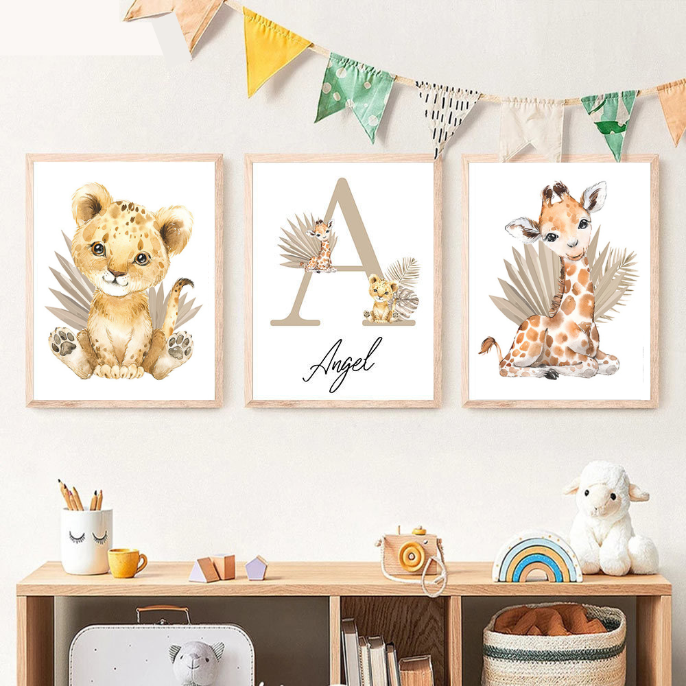 Toile personnalisable | Animaux de la Savane