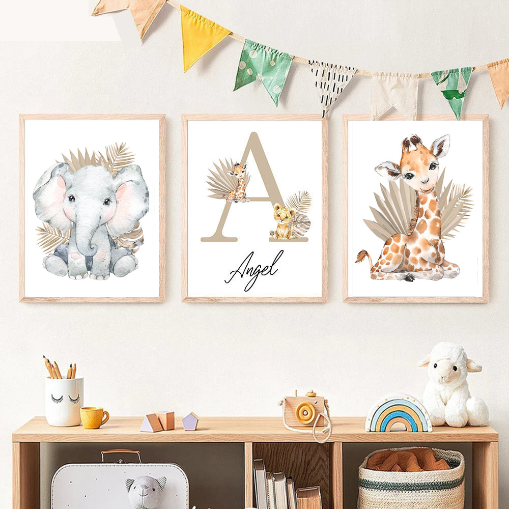 Toile personnalisable | Animaux de la Savane