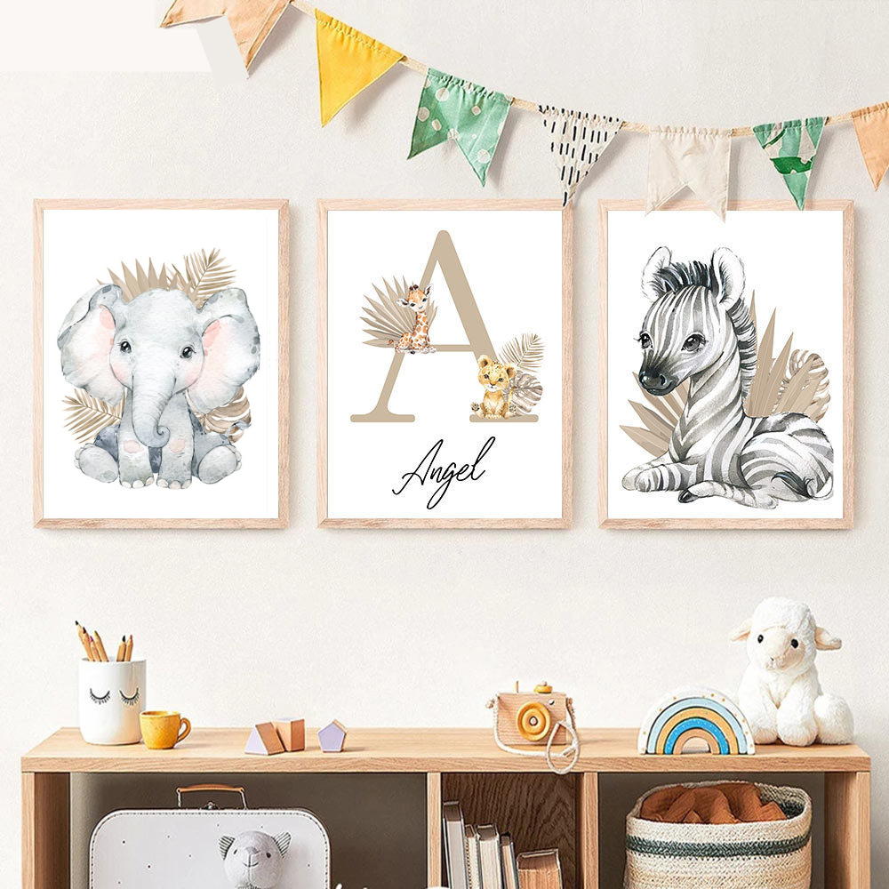 Toile personnalisable | Animaux de la Savane